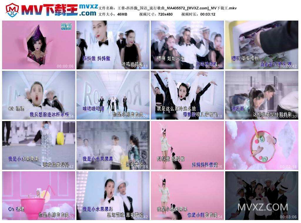 王蓉-抖抖傲_国语_流行歌曲_MA405572